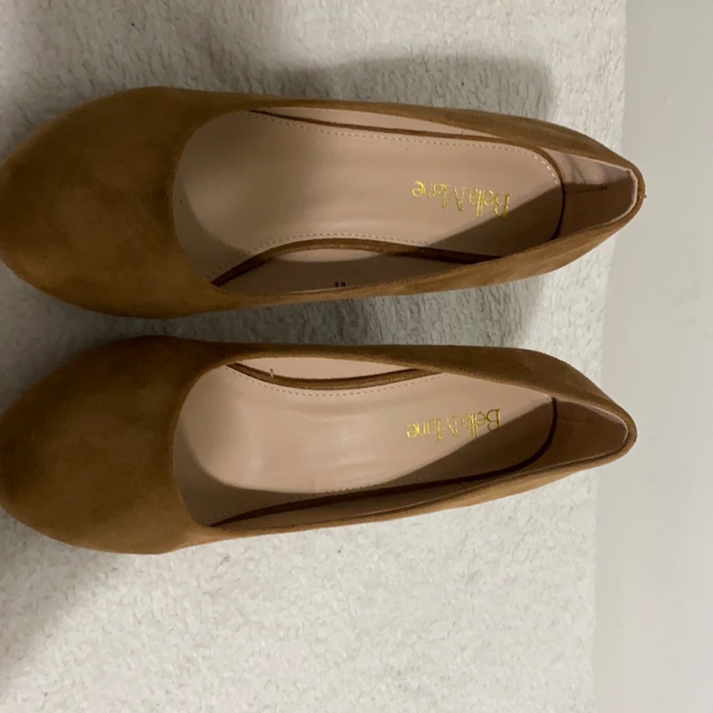 Bella Mare Tan suede size 8.5